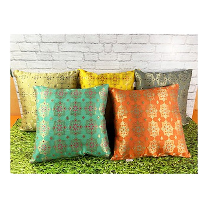 Pink Parrot Polyester Cushion Cover (D3) - 40X40cm - 5 Units : 1 Unit