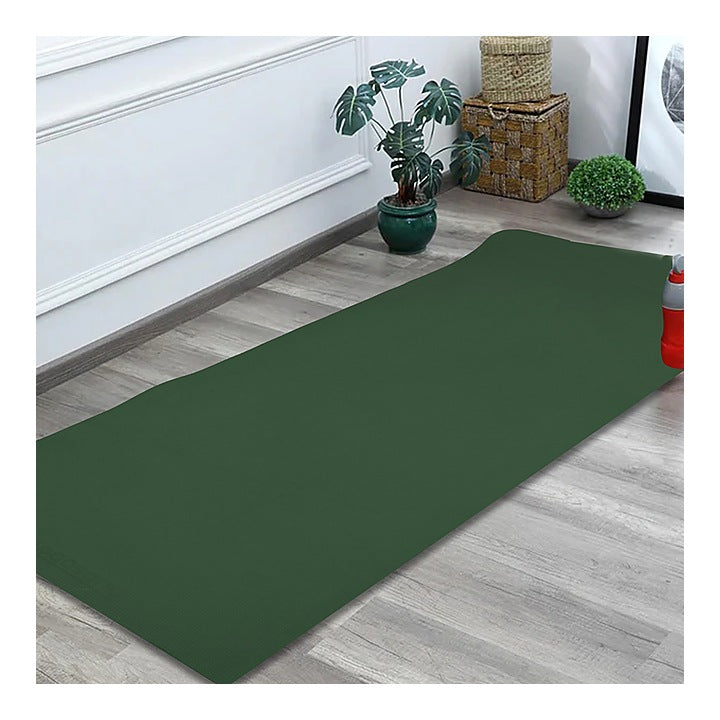 Yogasana Essential Yoga Mat (2x6 Feet) - Army Green : 1 Unit