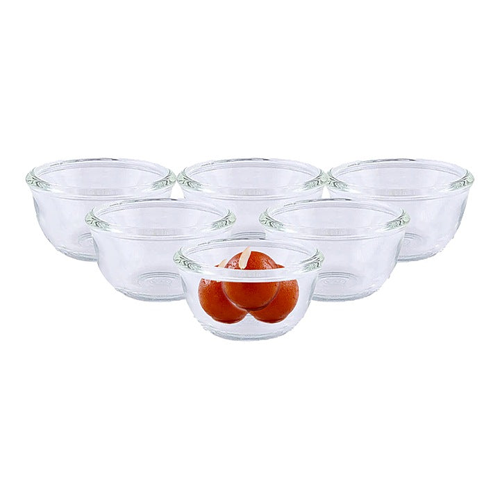 Lucky Glass Chutney Bowl (LG-222) - 50 ml (6 Pieces) : 1 Unit