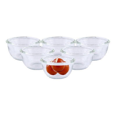 Lucky Glass Chutney Bowl (LG-222) - 50 ml (6 Pieces) : 1 Unit