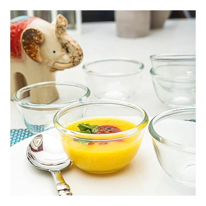 Lucky Glass Dal Bowl (LG-221) - 180 ml - 6 Pieces) : 1 Unit