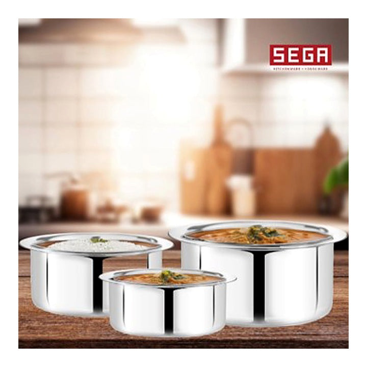 SEGA Stainless Steel Tope Set Thickness 0.32 MM (3 Pieces) : 1 Unit
