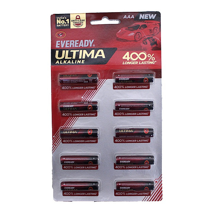 Eveready Ultima Alkaline AAA Battery - 10 U