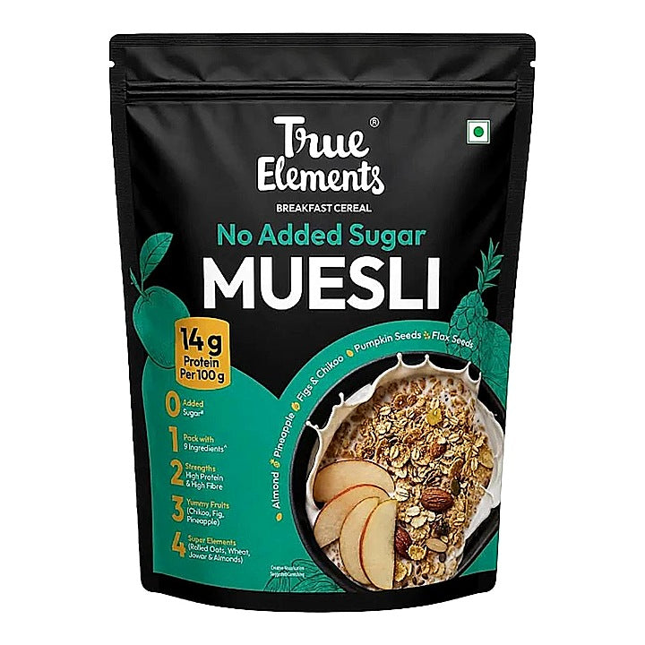 True Elements Breakfast Muesli No Added Sugar (Ready To Eat) : 700 g