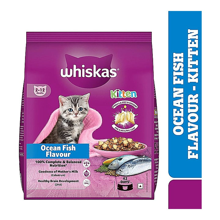 Whiskas Ocean Fish Flavour 2-12 Months Cat Food : 3 kg