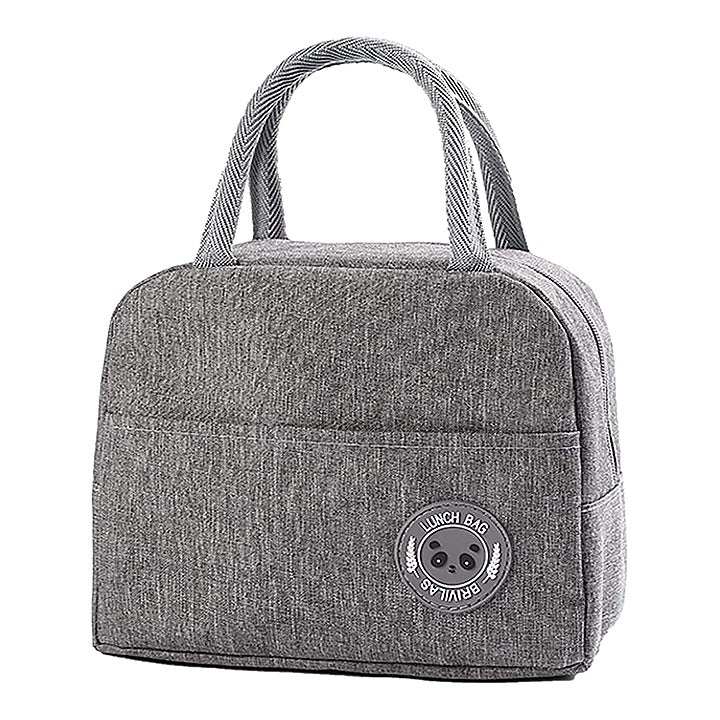 JB Home Insulated Travel Lunch Bag - Grey : 1 Unit