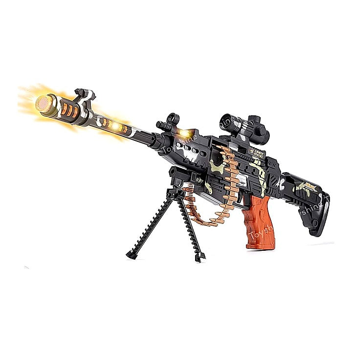 Toyshine Musical Army Style Toy Gun - Multicolour : 1 Unit