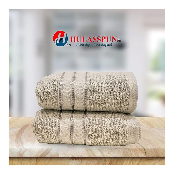 Hulasspun Aster Hand Towel GSM 420 - 40x60 cm (Coffee) Set of 2 : 1 Unit