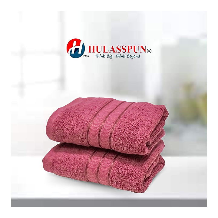Hulasspun Aster Hand Towel GSM 420 - 40x60 cm (Maroon) Set of 2 : 1 Unit