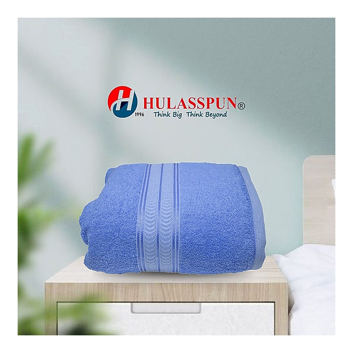 Hulasspun Aster Bath Towel GSM 410 - 70x140 cm (Blue) : 1 Unit