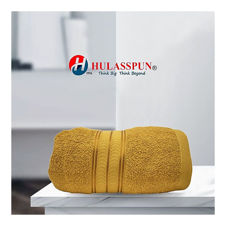 Hulasspun Aster Bath Towel GSM 410 - 70x140 cm (Golden) : 1 Unit