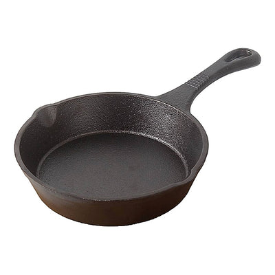 The Indus Valley Pre-Seasoned Cast Iron Small Fry Pan - 6 Inch : 1 Unit