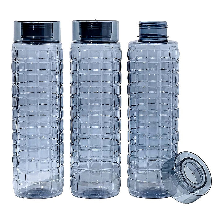 Steelo Solitaire Bottle (Grey) 1 L - Set Of 3 : 1 Unit