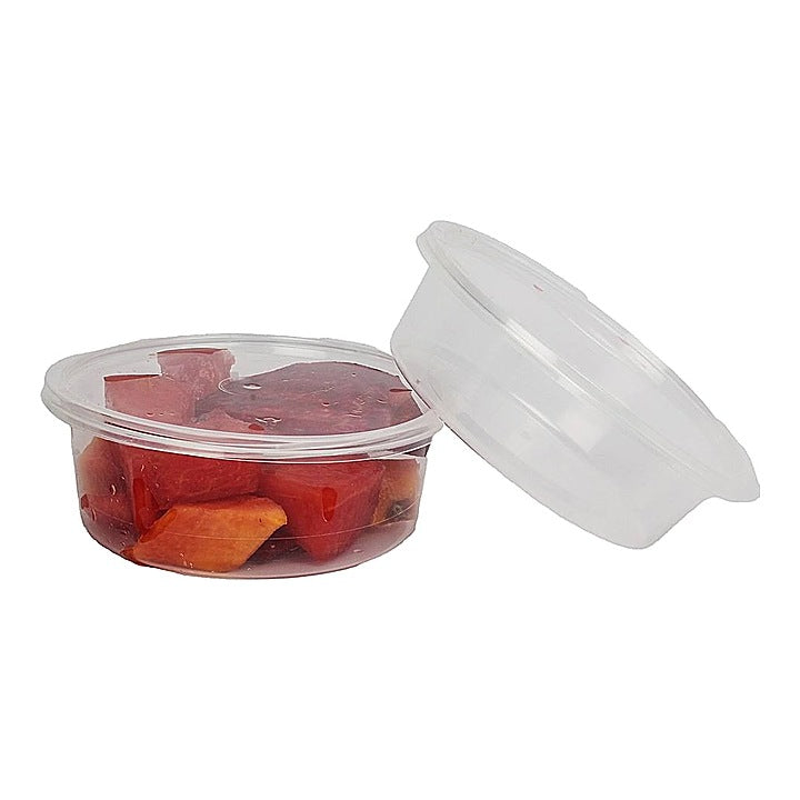 Vinay Trading Round Plastic Container (250 ml) - Pack Of 20 : 1 Unit
