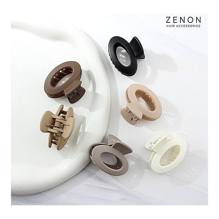 Zenon Medium Hair Claw Clip 2123 (Shades of Coffee) Pack Of 6 : 1 Unit