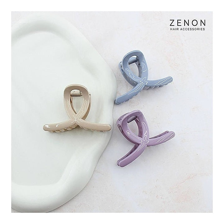 Zenon Big Hair Claw Clip 4162 Nude Shades (Dark) Pack Of 3 : 1 Unit