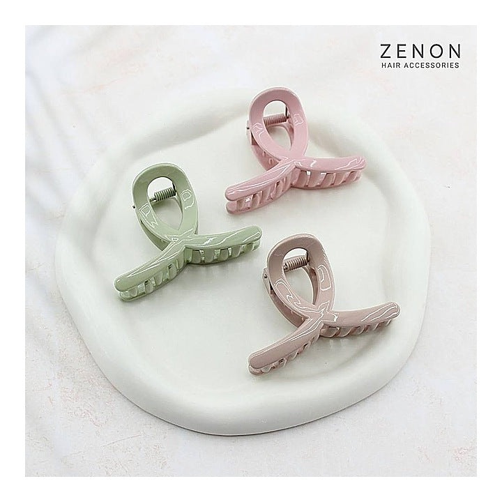 Zenon Big Hair Claw Clip 4163 Nude Shades (Light) Pack Of 3 : 1 Unit