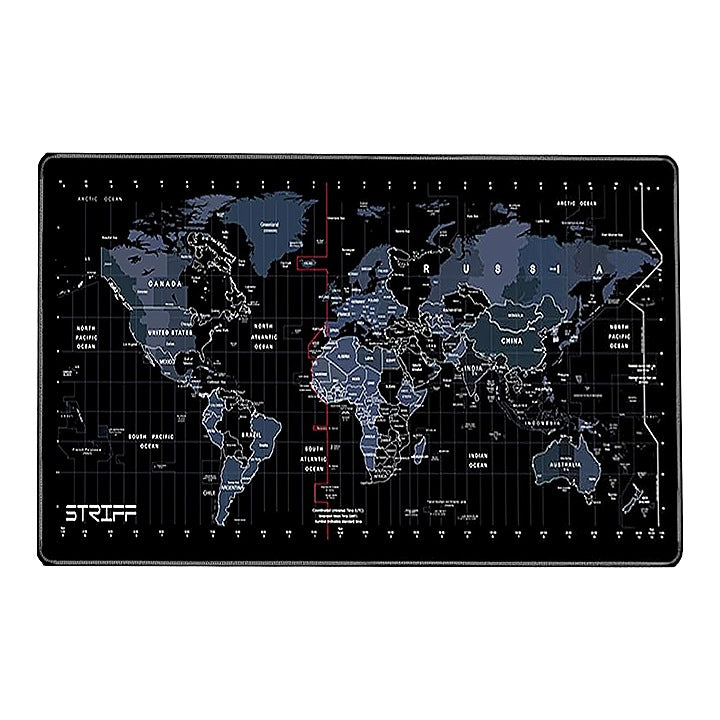 Striff World Map Extended Size Keyboard Mouse Pad : 1 Unit