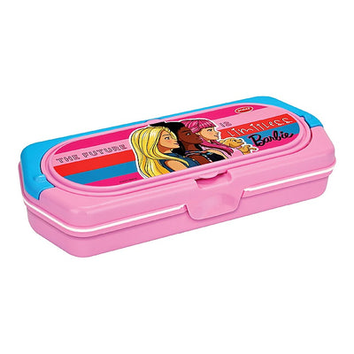 Pratap Barbie Pencil Box (Pink & Blue) : 1 Unit