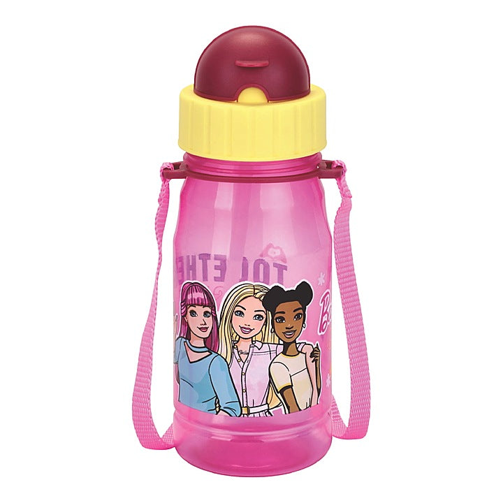 Pratap Barbie Kids Water Bottle D1 (Pink) : 1 Unit