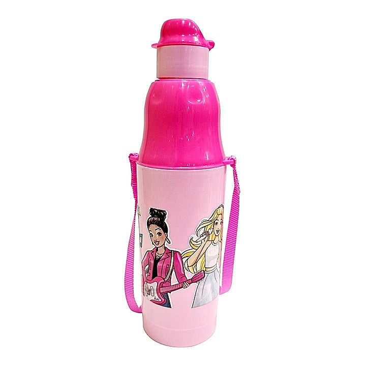 Pratap Barbie Kids Water Bottle D3 (Pink) : 1 Unit