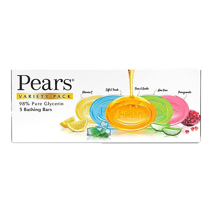 Pears Variety Pack 5 Bathing Bars : 625 g