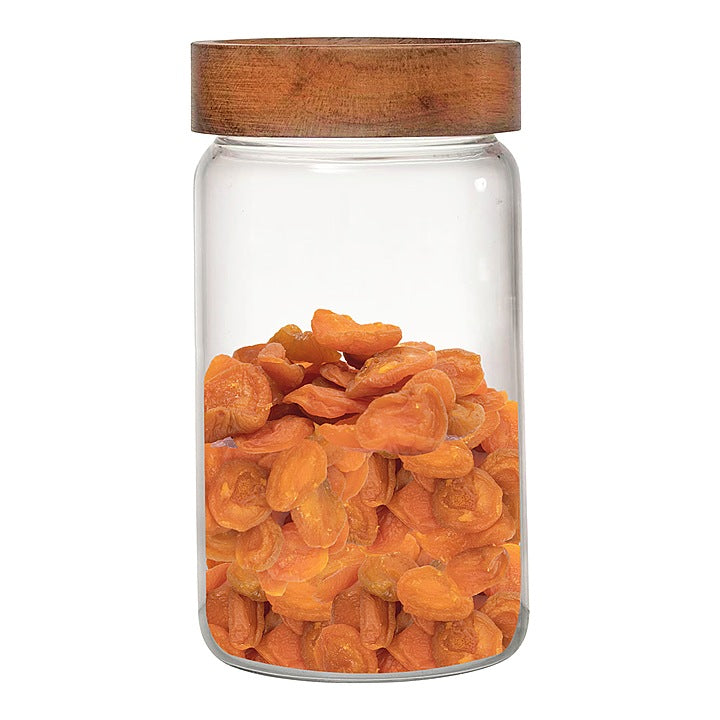 Sanjeev Kapoor Amos Borosilicate Jar With Wooden Lid - 500 ml : 1 Unit