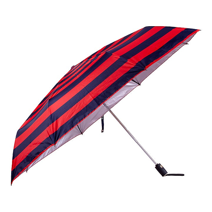 Sun Minimax Stripe Silver Prints Three Fold Umbrella D2 : 1 Unit