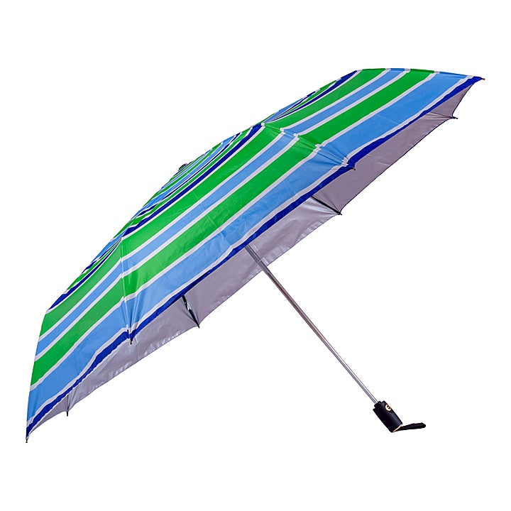 Sun Minimax Stripe Silver Prints Three Fold Umbrella D3 : 1 Unit