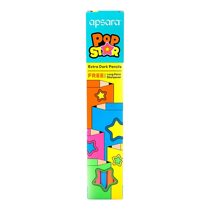 Apsara POP Star Extra Dark Pencils - Pack of 10 : 1 Unit