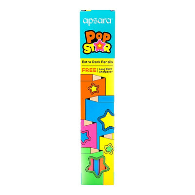 Apsara POP Star Extra Dark Pencils - Pack of 10 : 1 Unit