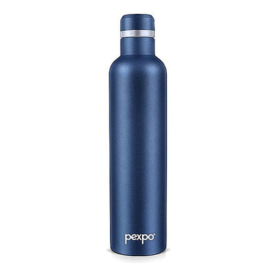 Pexpo Oreo Stainless Steel Insulated Hot & Cold Bottle (Blue) 750 ml : 1 Unit