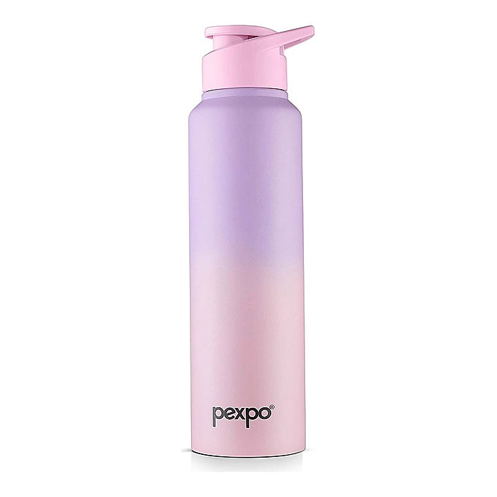 Pexpo Craft Stainless Steel Fridge Water Bottle With Sipper Cap (Pink) 1 L : 1 U