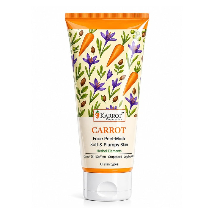 Karrot Cosmetics Carrot Face Peel Off Mask for Glowing Skin | Vitamin A Face Mask for Skin Brightening & Tan Removal | Deep Cleansing Peel Mask for Dull & Oily Skin | Blackhead Removal | 100gm