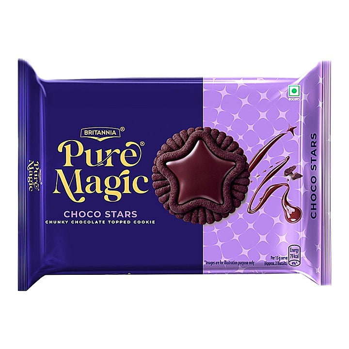 Britannia Pure Magic Choco Stars Cookie : 275.6 g