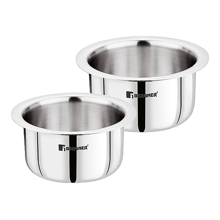 Bergner Tripro Stainless Steel Triply Tope Set - 2 Pieces : 1 Unit