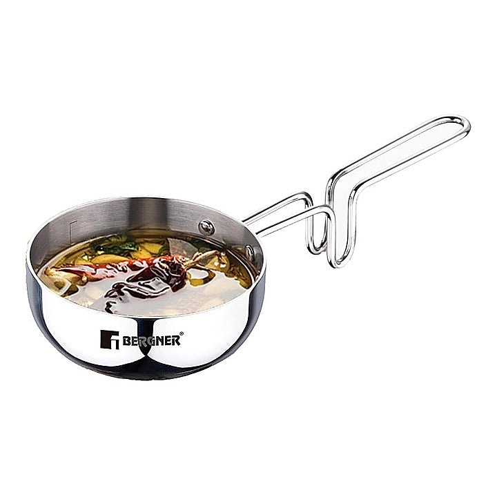 Bergner Tripro Stainless Steel Triply Tadka Pan - 12 cm : 1 Unit