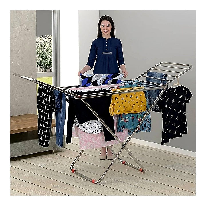 Limetro Stainless Steel Clothes Drying Stand : 1 Unit