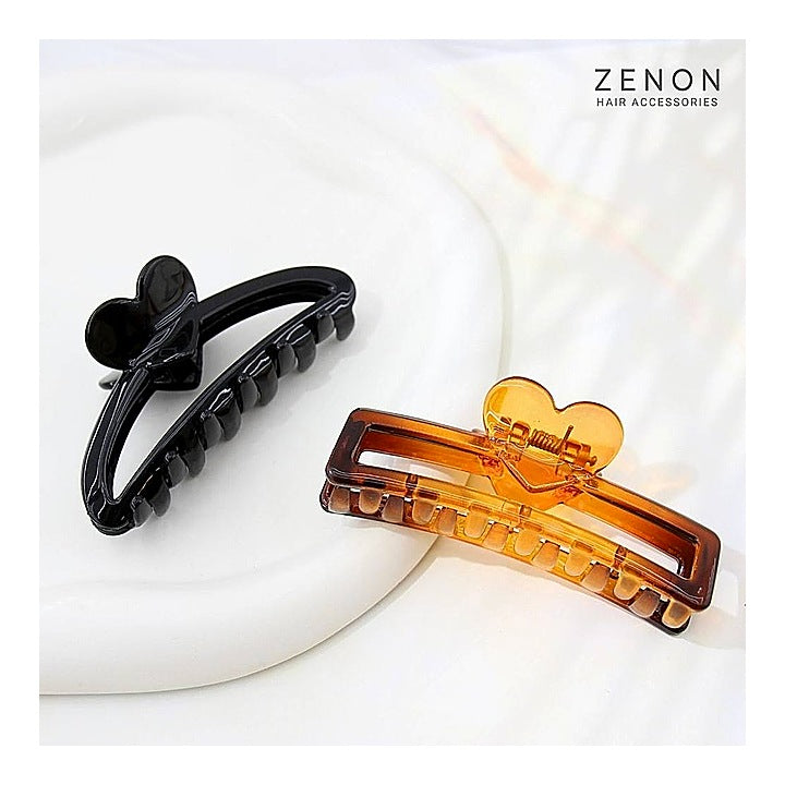 Zenon Big Hair Claw Clip 5123 (Classic Gloss) - 2 Pieces : 1 Unit