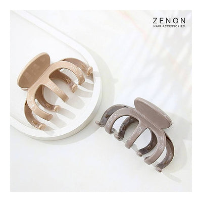 Zenon Big Hair Claw Clip 4151 (Coffee Gloss) - 2 Pieces : 1 Unit