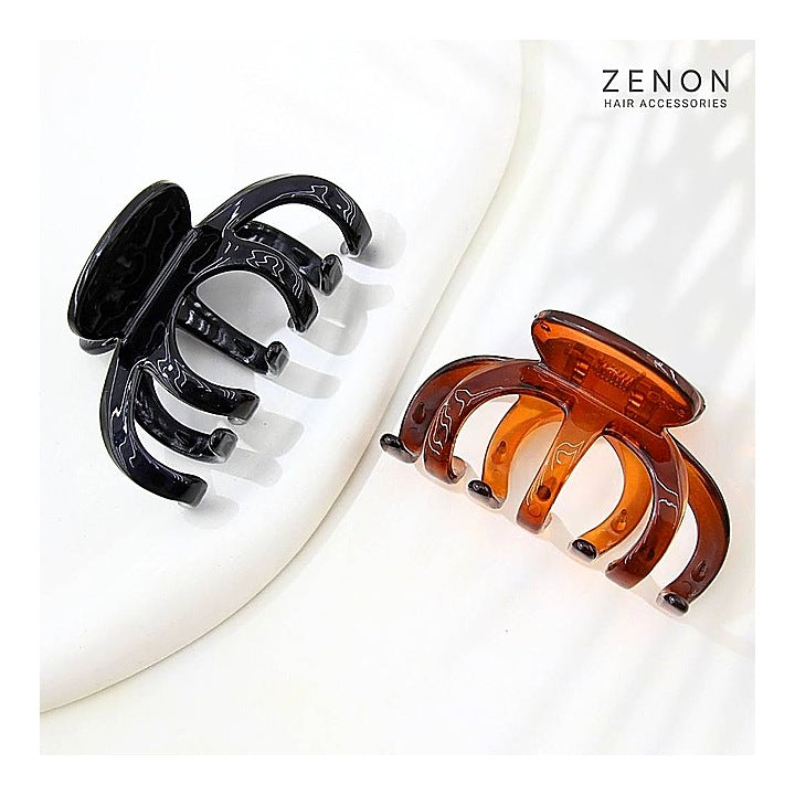 Zenon Big Hair Claw Clip 4153 (Classic Gloss) - 2 Pieces : 1 Unit