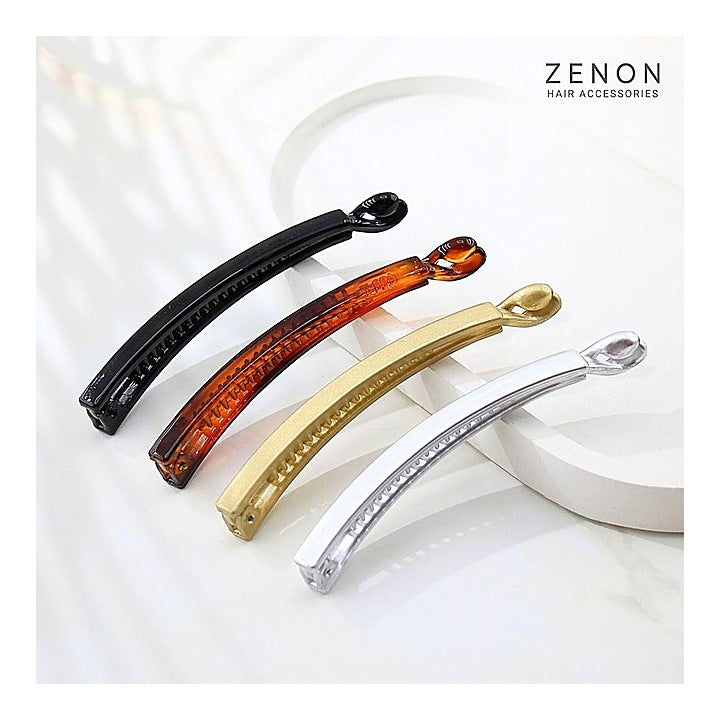 Zenon Big Sleek Banana Clip 6071 (Classic Gloss) - 4 Pieces : 1 Unit