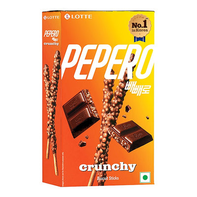 Lotte Pepero Crunchy Biscuit Sticks : 39 g