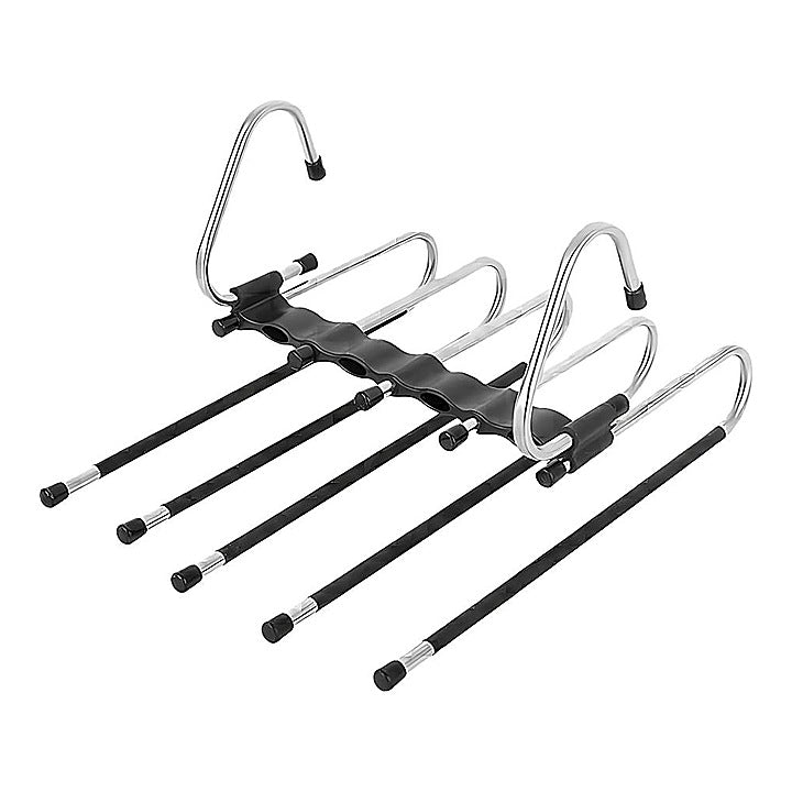Soros Stainless Steel 5 In 1 Multi Layer Hanger - Black : 1 Unit