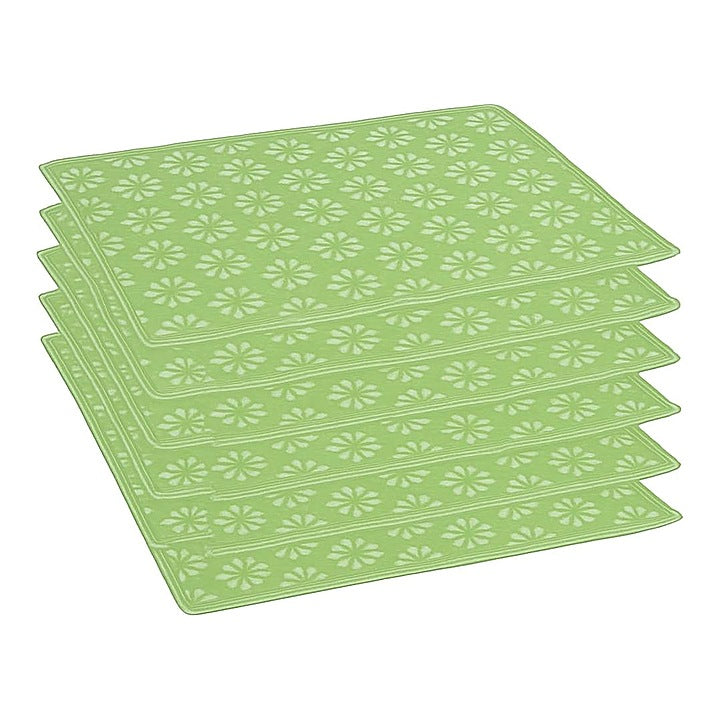 VAA Floral Saree Cover (Green) 42 x 35 cm - Set of 6 : 1 Unit