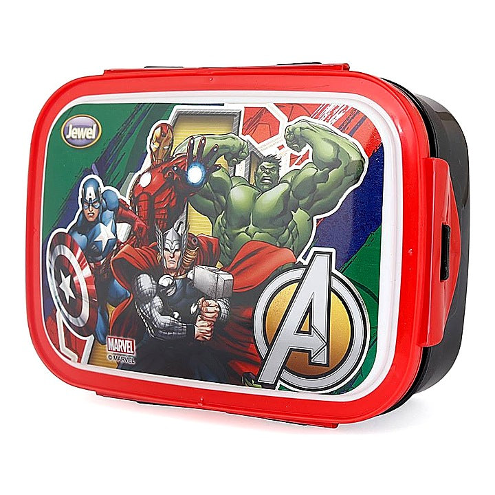 Jewel Snap Fit Marvel Avengers Plastic Lunch Box - 750 ml : 1 Unit