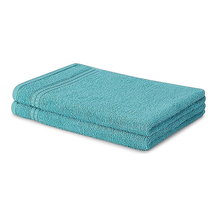 Welspun Glisten Everyday Hand Towel (40 x 60 cm) Blue Turqouise - Pack Of 2 : 1 Unit
