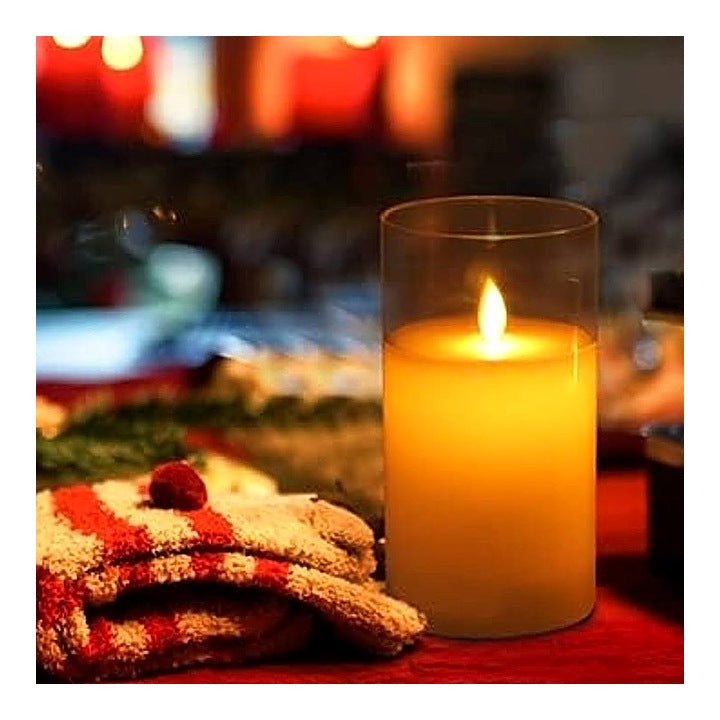 DesiDiya Flameless Candle (Golden) : 1 Unit