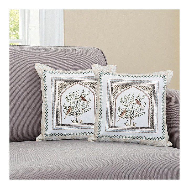 MHF Abstract Empire Cushion Cover 02 (Brown) 40 x 40 cm - Set of 2 : 1 Unit