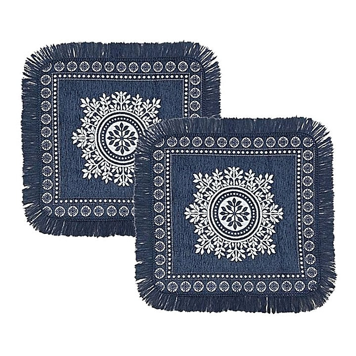 MHF Surya Floor Aasan Mat 05 (Grey) 56 x 56 cm - Pack of 2 : 1 Unit